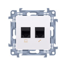 Zásuvka datová RJ45 kat. 6 + telefonní R