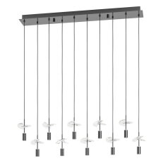 Závěsné svítidlo COMAREIRA LED-CCT 26W IP20 nikl nero  EGLO 390494