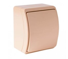 K1 béžová Spínač jednopólový, řazení 1 VIPLAST 20110015