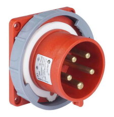 Vestavná přívodka 5x32A/IP67, rovná, 83x90, QuickCon. TP ELECTRIC 532-6-PV-Q-G