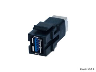 Bachman 917.400 USB A/B 3.0 Keystone Module black
