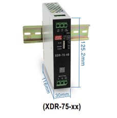 Napájecí zdroj na DIN 75W 12V MEAN WELL XDR-75-12