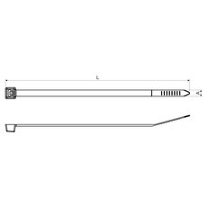 Stahovací pásek 280X4,5 mm přírodní KOPOS SP 280X4.5_HA