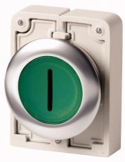 Eaton M30I-FDRL-G-X1 Prosvětlená ovládací hlavice, aretace, nerez, I zelená