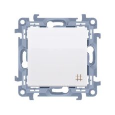 Přepínač křížový, řazení 7, 10AX, 250V~, bílá KONTAKT SIMON CW7.01/11