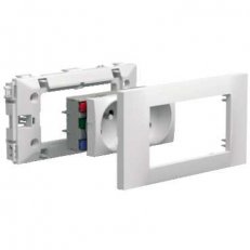 Schneider ISM15121P Outlet kit w double Altira, white, zásuvková sada, Altira