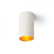 TUBA stropní matná bílá/zlatá 230V GU10 35W RENDL R12745