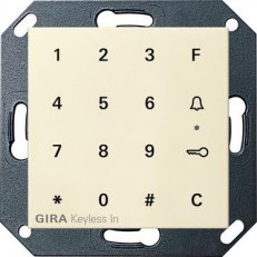 Keyless In kódovací klávesnice System 55 krémově bílá GIRA 260501