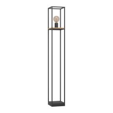 Stojací svítidlo LIBERTAD 1xE27 černá/dřevo 40W IP20 EGLO 99798