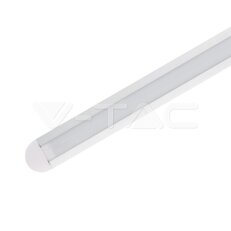 Aluminum Profil 2000 x 24.5 x 12.2mm Milky, VT-8115 V-TAC SKU3357
