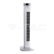 55W LED Tower Fan With Temperature Displ