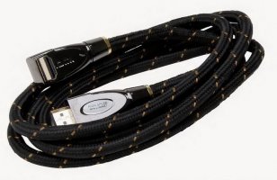 Kabel HDMI, 1 x přímý / 1 x úhlový, 2 m