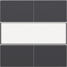 Středový kryt 4xbezpot.tlačítko 24V+LABEL-ANTHRACITE NIKO 122-40250