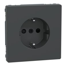 Zásuvka Merten D-Life 250V/16A SCHUKO clonky bezšroubová Antracit MTN2300-6034