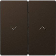 Kryt Merten D-Life pro žaluz.spínač/tlačítko kov Mocca SCHNEIDER MTN3855-6052