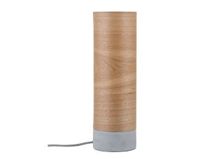 Stolní lampa Neordic Skadi dřevo/beton 796.64 PAULMANN 79664