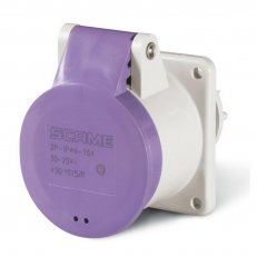 SCAME 430.3215/R Zásuvka vestavná IEC309 do 50V,rovná-2P,32A,20-25 V,IP44