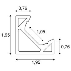 GRAZIA 10 EDGE, 2 m bílá SLV 1004890