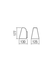 Nástěnné svítidlo ALVAR AP GU10 1X35W IP44 WH REDO 9528