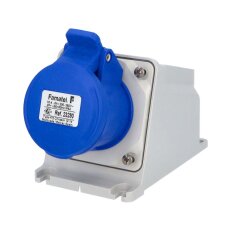 Nástěnná zásuvka IP44/230V/16A/3P 6h - SpeedPRO FAMATEL 23290