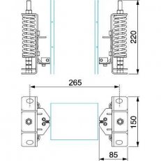 Schneider KSB1000ZV3 Pružinový držák