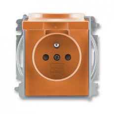 ABB Element 5519E-A02397 07 Zásuvka 1násobná chráněná,s clonkami aVíčkem