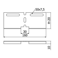 Spojka tvarovací žlabu LINEAR+  STL-1B 60 ''SZ'' ARKYS ARB-14211306