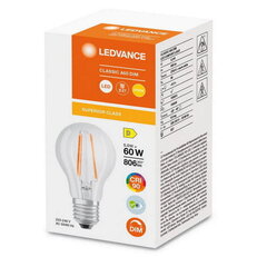 Světelný zdroj LEDVANCE LED CLASSIC A DIM CRI 90 S 5.8W 940 Clear E27