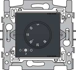 Termostat analogový-ANTHRACITE NIKO 122-88000