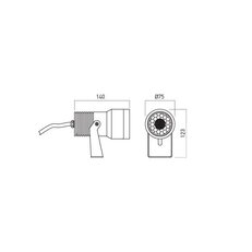 XDOT PROJECTOR 18W 100-265V AC 3000K IP6