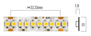 XRIBO IP20 5m/reel LEDS STRIP 22W/m 240