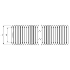 Ohebná trubka PVC SUPER MONOFLEX pr. 25 mm, 33212, 750N/5cm, tmavě šedá.