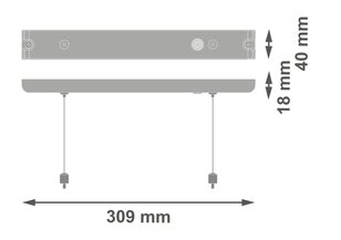 Závěsná sada EMERGENCY EXIT SIGN SUSPENSION KIT LEDVANCE 4099854232169