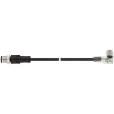 Konfekcionovaný kabel pro snímače/akční členy AB-C3-M12MS-0,3PUR-M8FA-2L