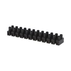 Přístrojová svorkovnice PA12S, 12x2,5-10mm2, T85, PP, černá ELEMAN 1101052