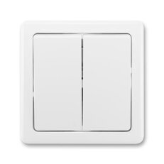 ABB Swing Přepínač kompletní ř.6+6 10AX 250 Vstř. jasně bílá BLISTR