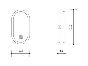 OVAL LED S 10W bílá PANLUX PN32300033