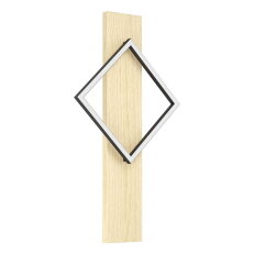 Nástěnné svítidlo BOYAL LED 13W IP20 černá/dřevo EGLO 901928