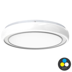 LED sv.,RC,prům.38,5cm,30W+6W,3CCT,IP20,2700lm,bílá ECOLITE WCJ385-36W/RGBW
