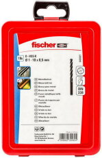 Vrták do kovu Set HSS-R DIN338 1-10mm po 0,5 FISCHER 543327