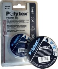 Izolační páska ANTICOR 550 Polytex-silikonová 38mm x 5m x 0,5mm černá