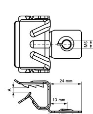 Britclips FCR8 M6 4-8mm WALRAVEN 50425609