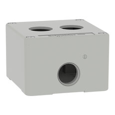 Skříň kovová, Šedá, M20 2 otvory, 22MM 80X80X51,5 UL CSA    SCHNEIDER XAPD1202