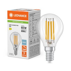Světelný zdroj LED CLASSIC P DIM P 5.9W 865 Clear E14 LEDVANCE 4099854778346