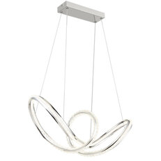 Závěsné svítidlo EVANGELINE chrom LED 45W 250-2475lm,CCT 2700-6000K GLOBO 67440H