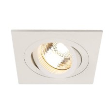 NEW TRIA I GU10 zapustna matna bila 230V GU10 halogen 50W 30° SLV 113511