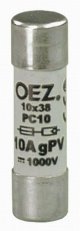 PC10 6A gPV Pojistková vložka DC 1000V vel.10x38 pro fotovoltaiku OEZ:41237