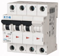 Eaton 279007 Jistič FAZ,char K,3+Npólový,In=3A,Icu=15kA(ČSN EN 60947-2)FAZ-K3/3N