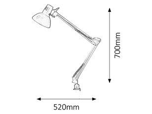 Arno E27 1x 60W IP20 černá RABALUX 4215