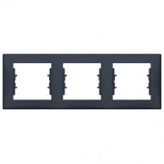 Sedna Rámeček trojnásobný, Graphite SCHNEIDER SDN5800570